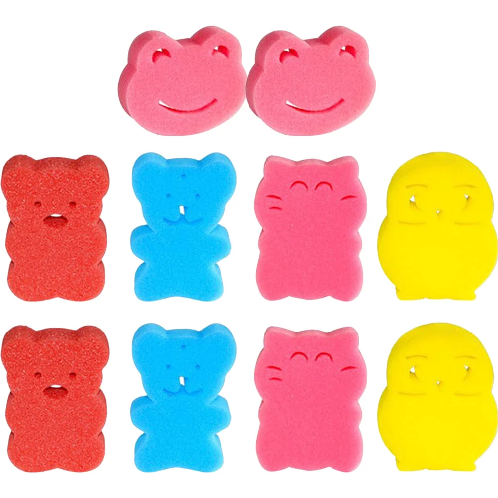 10 Pcs Children's Bath Sponge Sponges Skin-friendly Showering Scrubber Clean Toddler