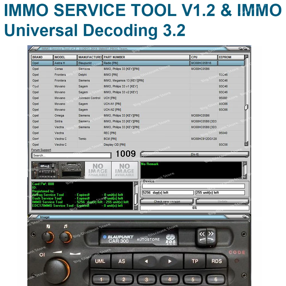 Il più nuovo Software di riparazione auto IMMO SERVICE TOOL V1.2 im-mo off Virgin eeprom IM-M-O KEY PIN CODE calculatordecodifica universale 3.2