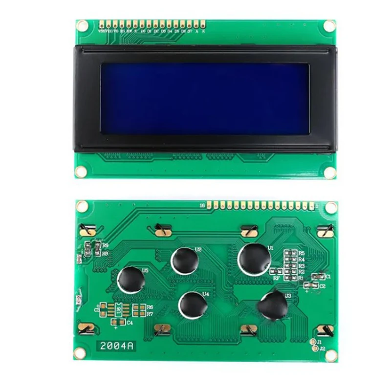 10Pcs 1602 1602A J204A 2004A 12864 12864B 12864 LCD Screen Display Module Blue Yellow-Green IICI2C 3.3V5V for Arduino