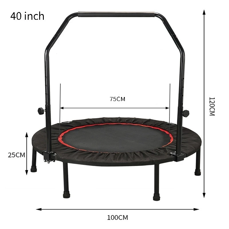

Foldable Adult Trampoline Easy to Carry Jumping Bed Indoors Outdoors Gymnastic Trampolines
