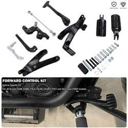 Motorcycle Forward Control Kit with Foot Peg - Black Fits For Harley Softail Street Bob 114 Low Rider S/ST El Diablo 2018-2024
