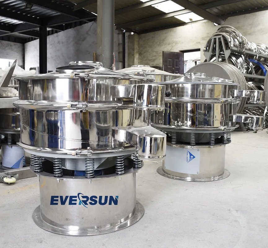 Sugar Powder 500 Mesh Gyratory Vibrating Screen Vibro Sifter Sieve Shaker Separator Machine