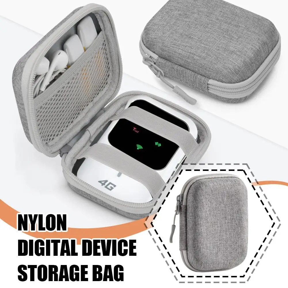 For Ryoko Pro Portable WiFi Storage Bag With Mesh Bag Nylon Digital Device Accessories Organizer