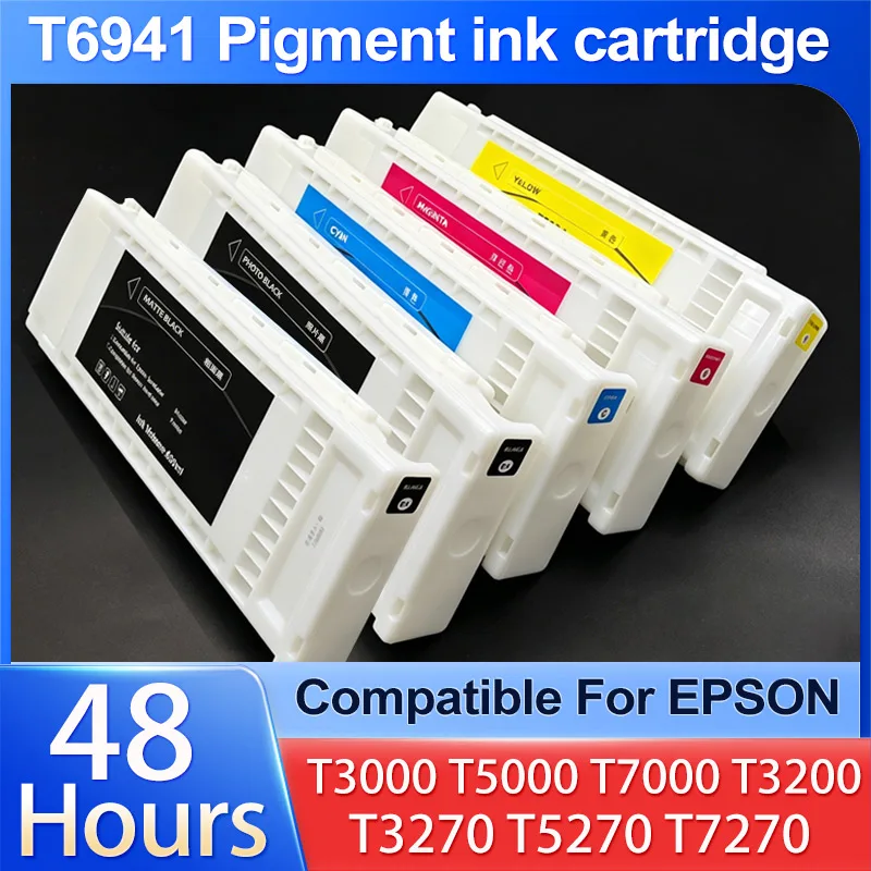 T6941 pigment ink cartridge compatible for Epson T5270 T3000 T5000 T7000 T3200 T5200 T7200 T3270 T7270 T3070 5070 7070 Printer