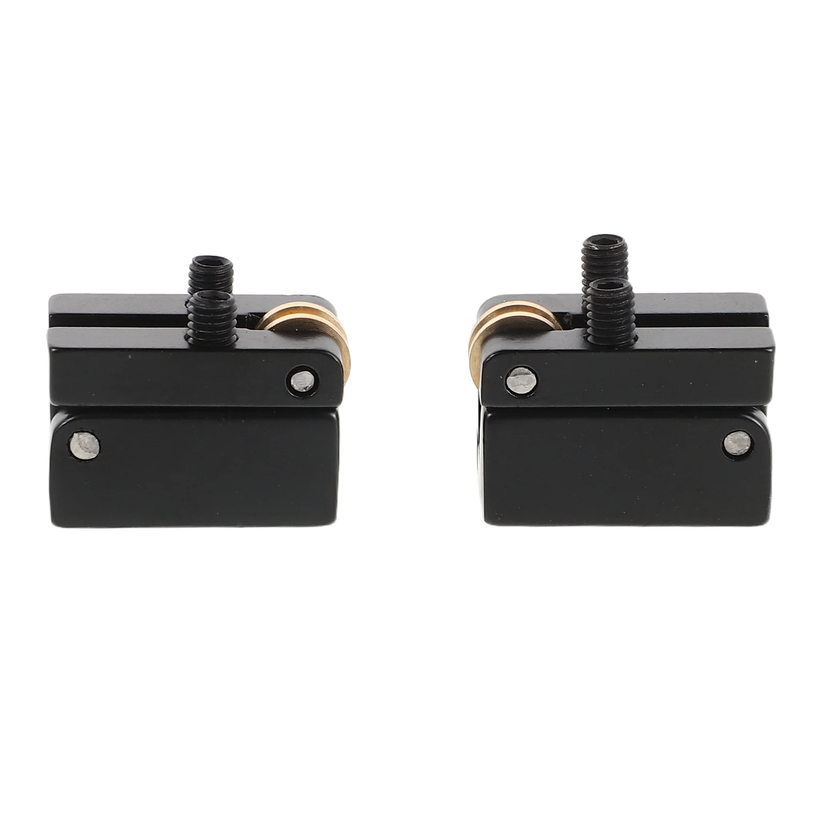 

2pcs Headless Electric Guitar Bridge Saddles Reduces String Friction Seamless Installation Stable Tuning Performance Replacement