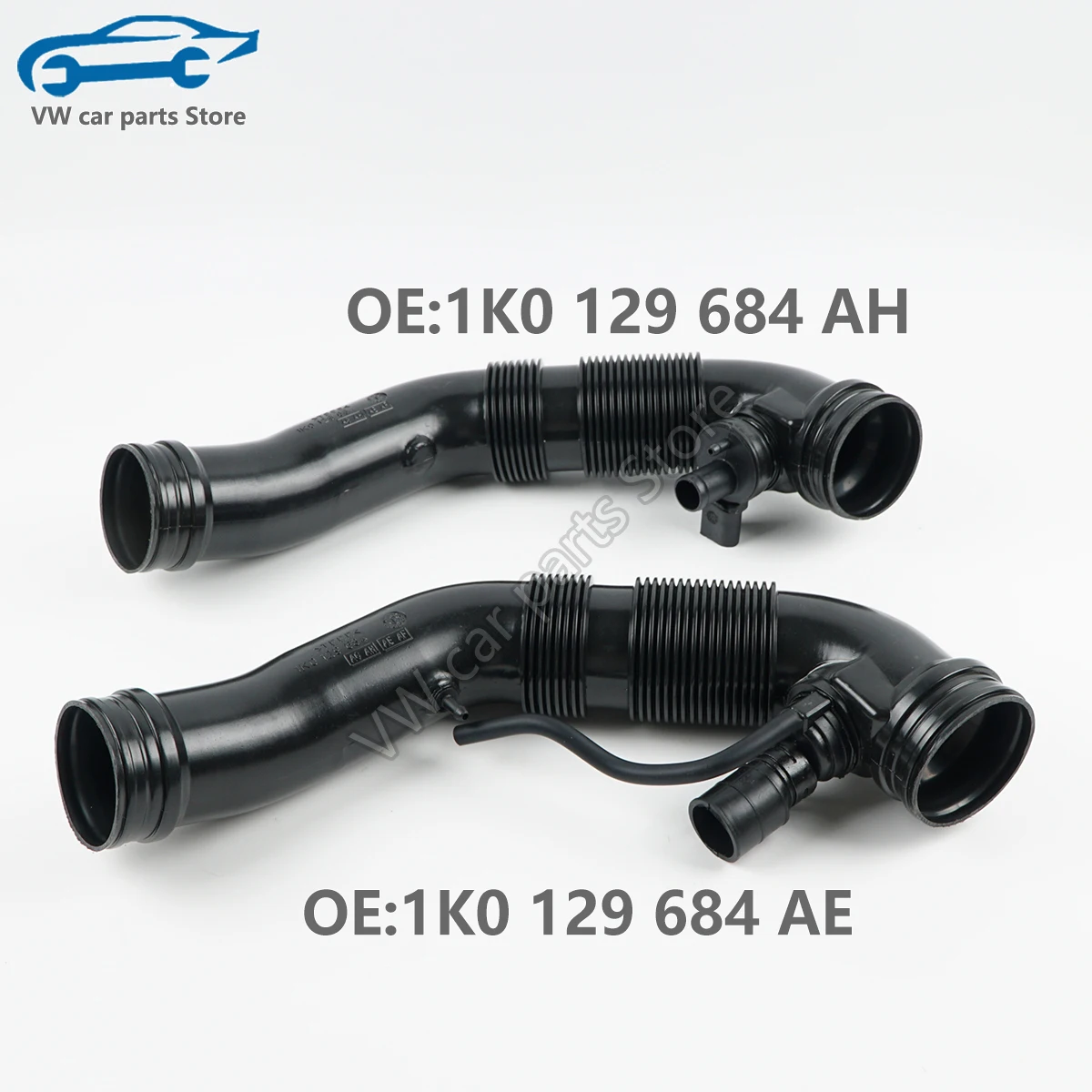 1K0129684AE 1K0129684AH Engine Air Intake Hose Air Filter Pipe Tube Fit For VW Caddy III Golf Mk5 Variant Jetta 1K0 129 684 AE