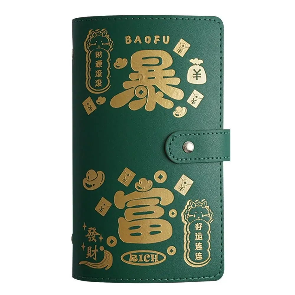 Get Rich Overnight 100 Envelopes Money Saving Challenge Save Money PU Money Collection Book Portable Reusable Savings Binder