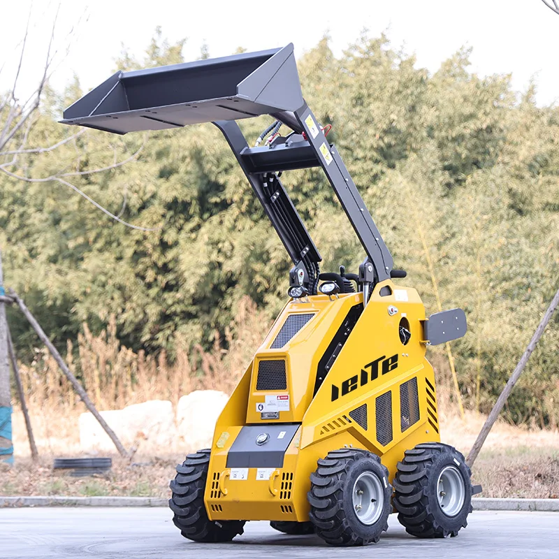 Customized Diesel Mini Skid Steer Loader Multi Functional Sliding Skid steer loader Hydraulic New Function mini Loader