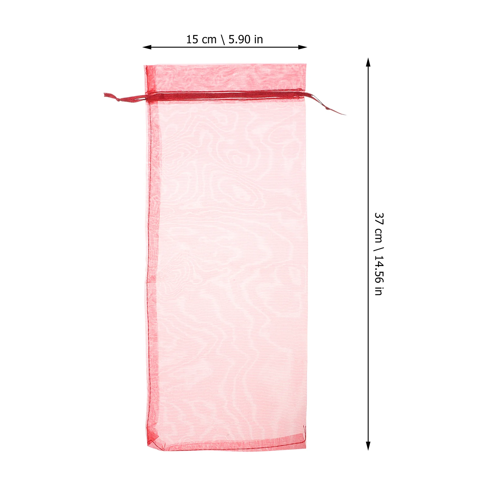 10 Pcs Gift Bag Clear Mesh Bags with Drawstring Large Tote Bottle Wrap Cover Organza Handbag