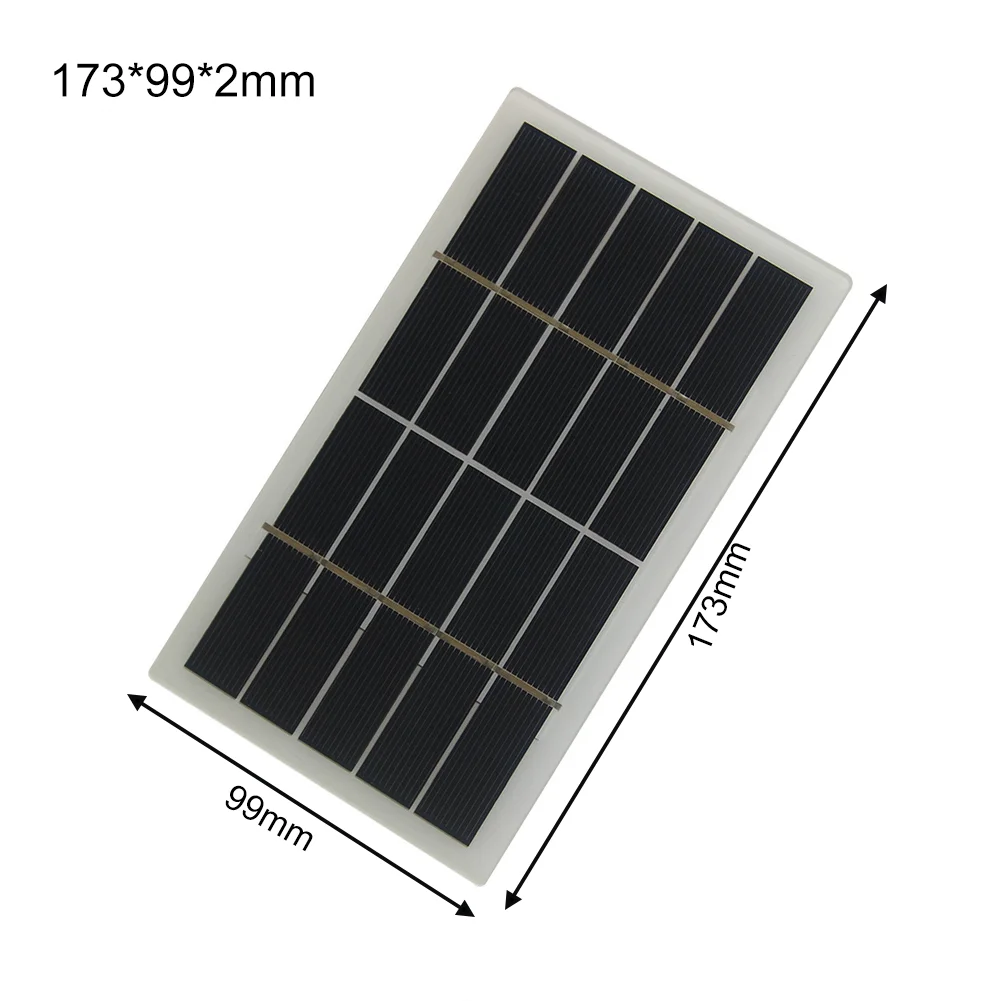 Efficient 2W 5V Solar Charger with For Alligator Clips for 3.7V 5V Devices Works in Direct Sunlight Fast Charging