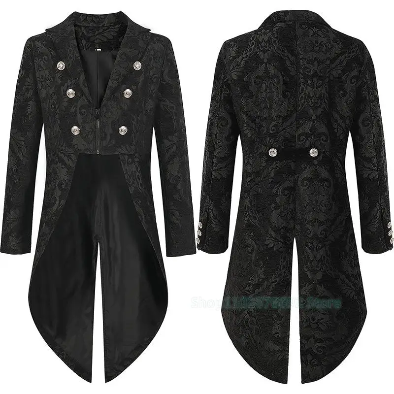 Jaqueta renascentista vitoriana, fantasia de halloween, cosplay, homens, steampunk, trench coat, camisa, calças, vintage, príncipe, sobretudo medieval