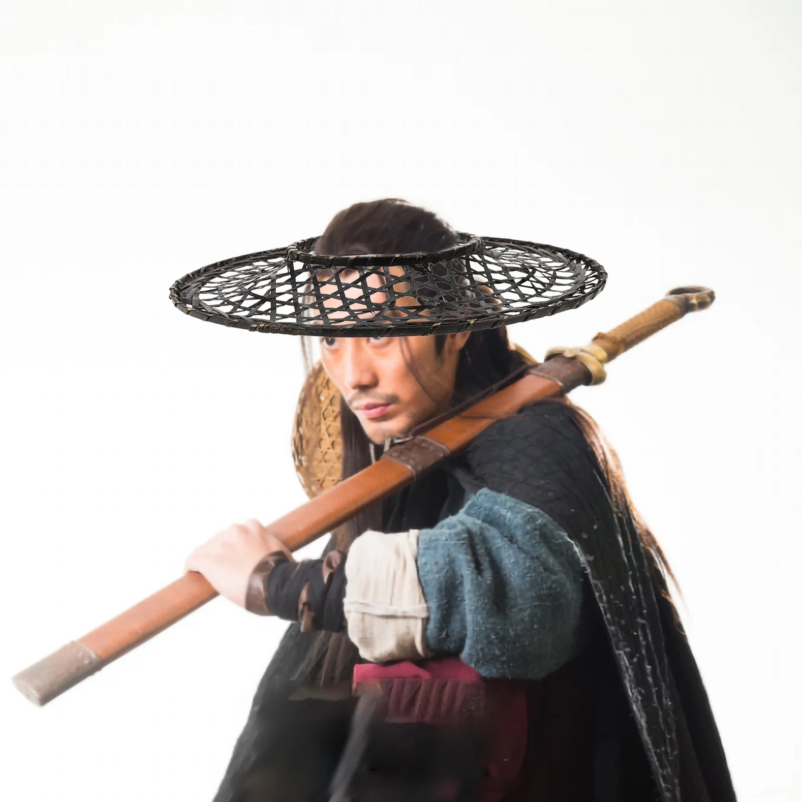 Bamboo Hat Farmer Cone Shaped Samurai Japanese Sun The Adult Rice Japanese-style Aldult