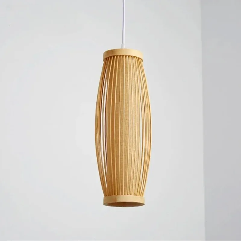 

Nordic Ins Design Bamboo Light Woven Restaurant Light Teahouse Creative Handmade for Home Bar Aisle Lantern Bamboo Chandelier