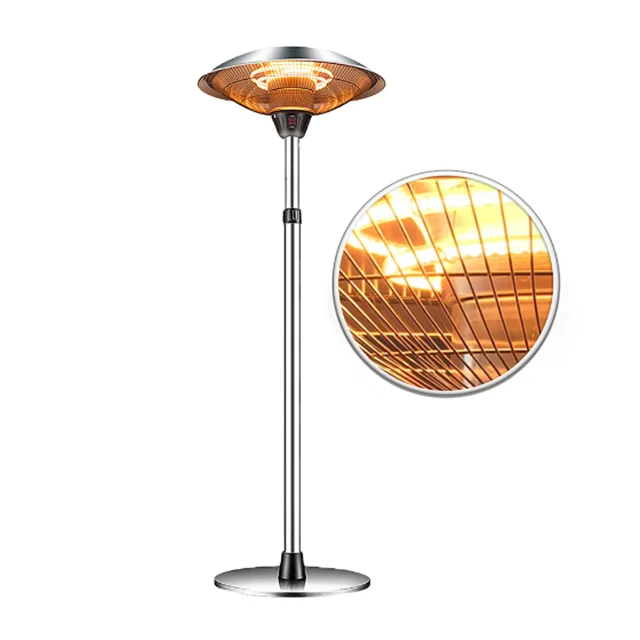 2100w Indoor Outdoor IP55 Waterproof Freestanding Halogen Heating Terrace Garden Infrared Electric Patio Heater