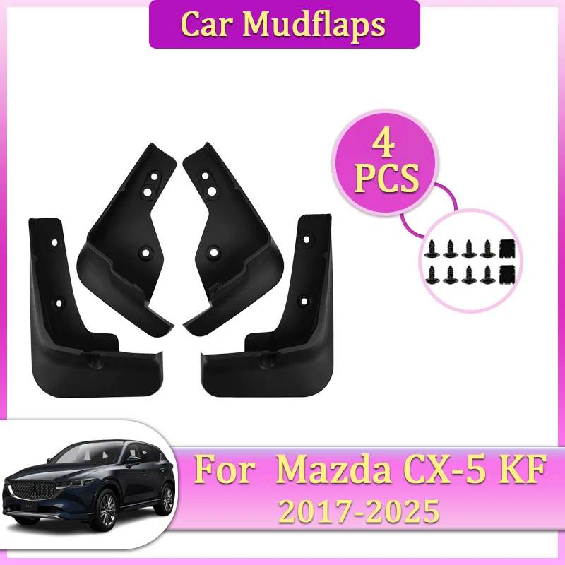 

For Mazda CX 5 KF MK2 2023 2018 2017~2025 Car Mudguards Parts Mudflaps Tool Splash Fender Flare Cover Guard Auto Mud Accessories