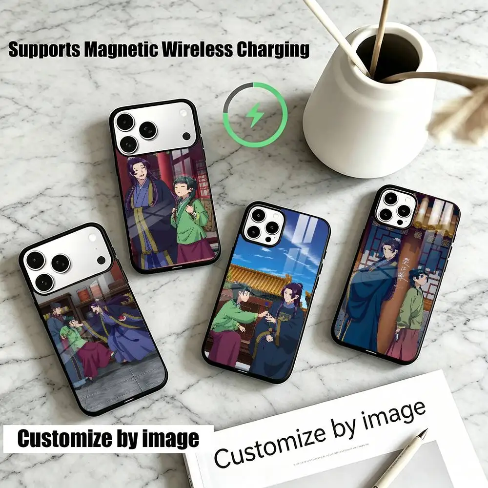 

Maomao And Jinshi Apothecary Diaries Phone Case For IPhone17,16,15,14,13,12, Plus,Pro Supports Magnetic Wireless Charging