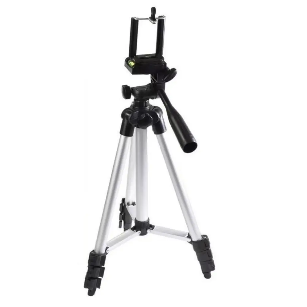 Level Extendable Phone Tripod Stand Black with Phone Holder Camera Stand Adjustable Durable Selfie Stick Sport Camera