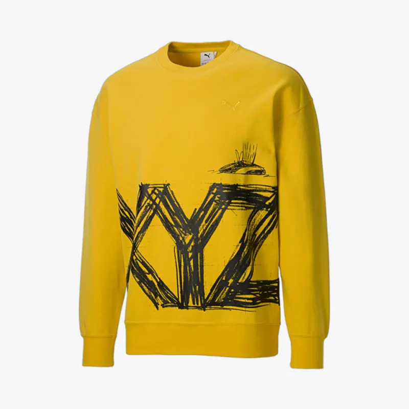 

Puma genuine fashionable casual sports men's round neck knitted pullover hoodie 530358-79