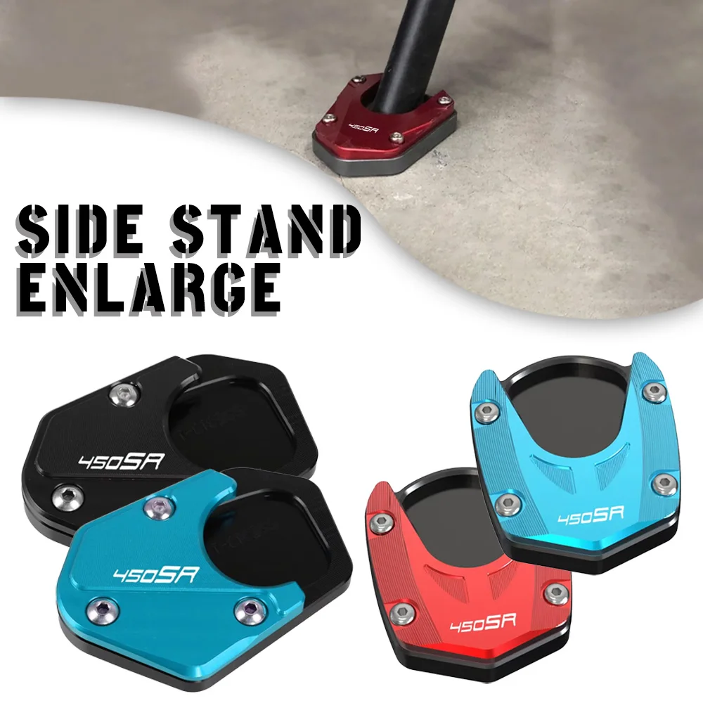 

FOR CFMOTO 450SR 450SS 450NK 450 SR SS NK 2024 2023 2022 Side Stand Enlarger Sled Sidestand Kickstand Foot Pads Motorcycle Parts