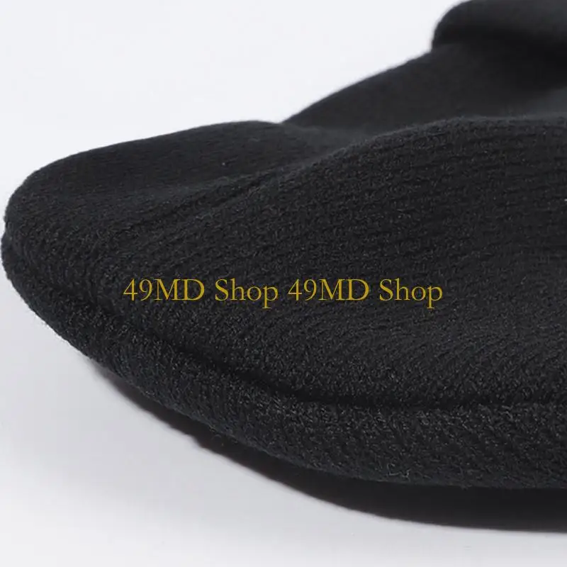 49MD Fashion Sad Face Expression Funny Embroidered Knitted Hat Warm Knit Winter Hat Beanie Hat Travel Foldable Autumn Winter