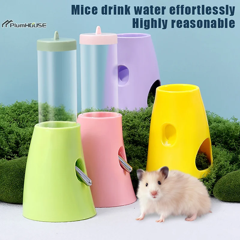 Creative Hamster Shelter Multipurpose Drinking Holder Kettle Bracket Ball Water Dispenser Base Water Bottle Base Pet Supplies