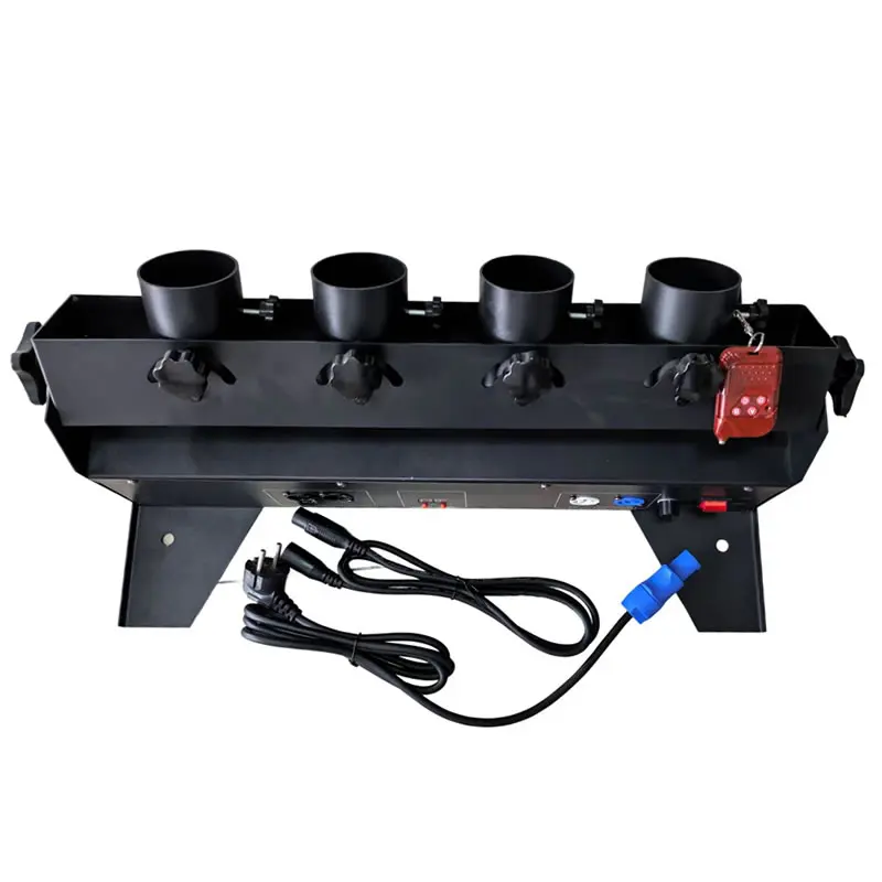 

Электронная пушка конфетти с четырьмя головками, 150 Вт, DMX, машина для выдувания конфетти с дистанционным управлением для DJ, дискотеки, свадебной церемонии