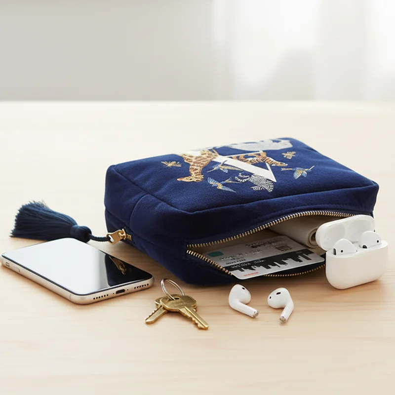 حقيبة مكياج محمولة مطبوعة بحروف، حقيبة غسيل للسفر، منظم تخزين مستحضرات التجميل، مجموعة أدوات الزينة للطلاب، حقيبة العناية بالبشرة #2