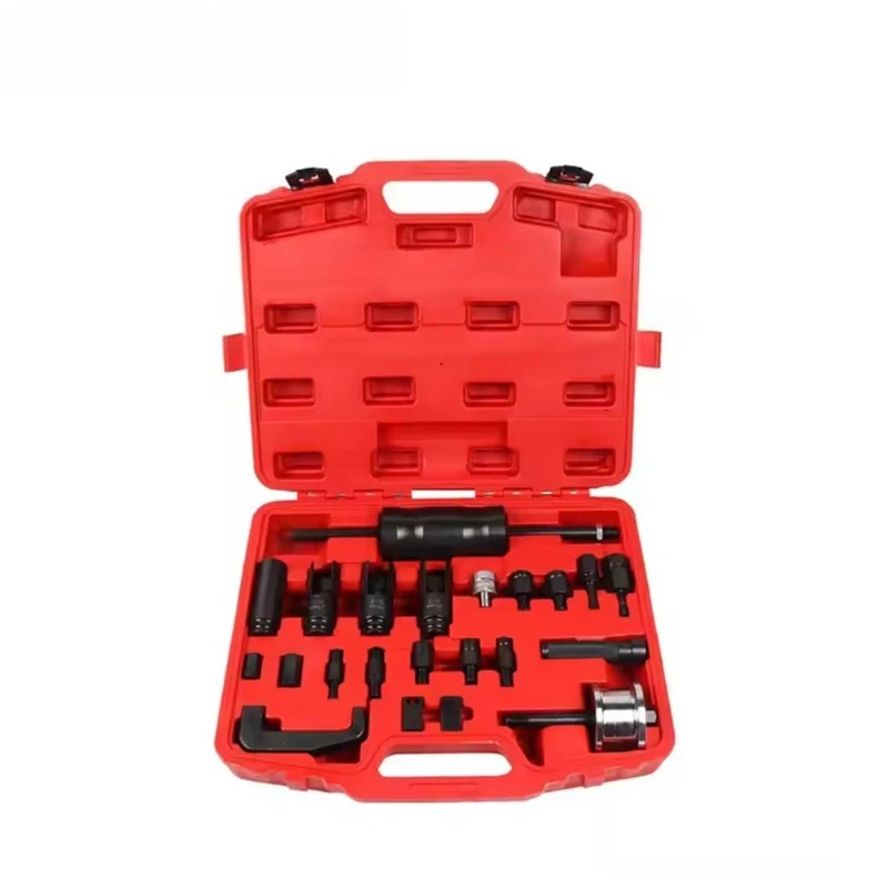

Unsiveral 22pcs Common Rail Injector Adaptor Slide Hammer Extractor Puller Removal Tool Kit