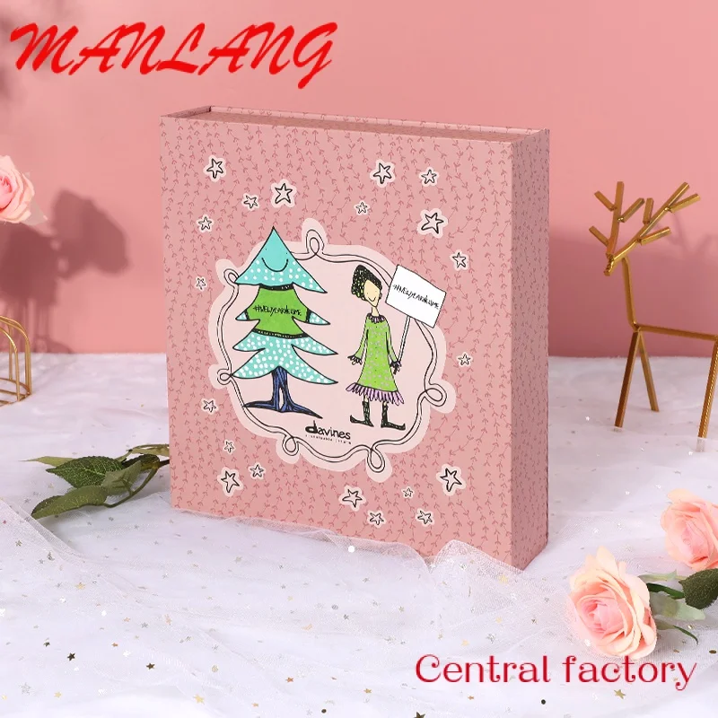 2020 Yongjin Factory confezione regalo in cartone stampata personalizzata scatola calendario dell'avvento per trucco al cioccolato