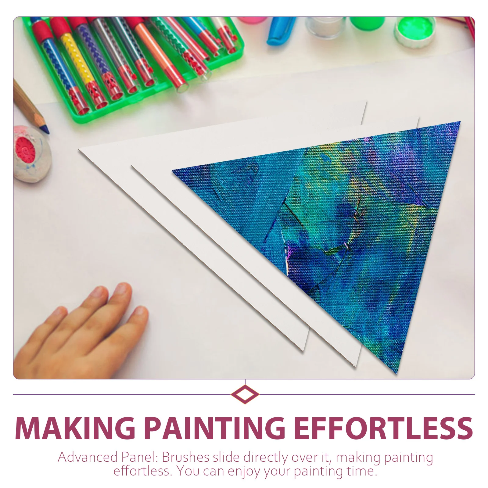 

5Pcs Canvas Boards High Quality Oil Painting Panels for Beginner Artists DIY Art Painting Drawing Panel Stretched Canvas