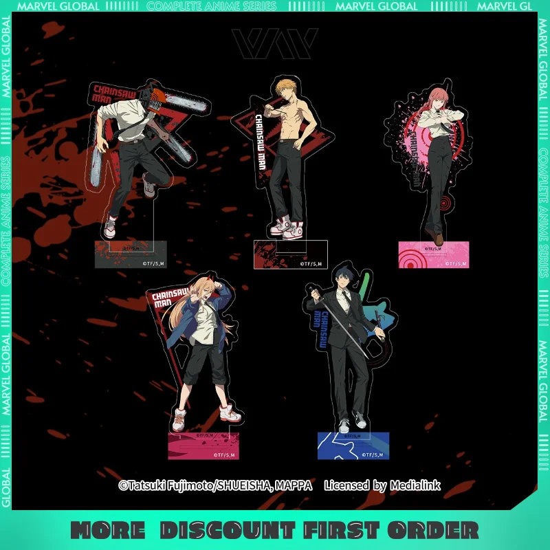 

Chainsaw Man Anime Peripherals Acrylic Character Standee High Quality Cool Stand model Denji Makima Desktop Ornament Fans Gifts