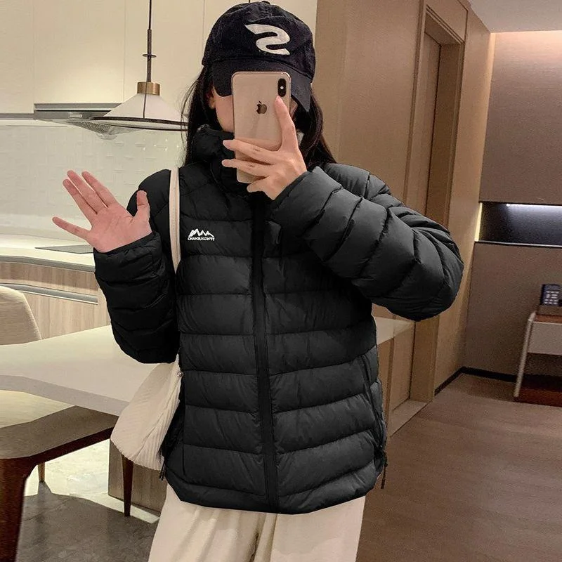 

Легкое повседневное пальто Jaet для пар, облегающее повседневное пальто для поездок на работу, белое пальто с капюшоном и застежкой-молнией с капюшоном