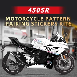 Pattern Printing Stickers Kits for Motorcycle Protection and Decoration, Used for CFMOTO 450SR 450SRS 450SS, Various Styles