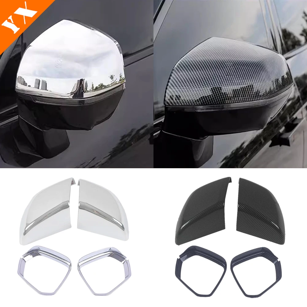 

For GEELY Lynk & Co 09 2021-2024 Car Accessories Side Mirror Rear View Tuning Mirror Sticker Cover Garnish Carbon Chrome Look