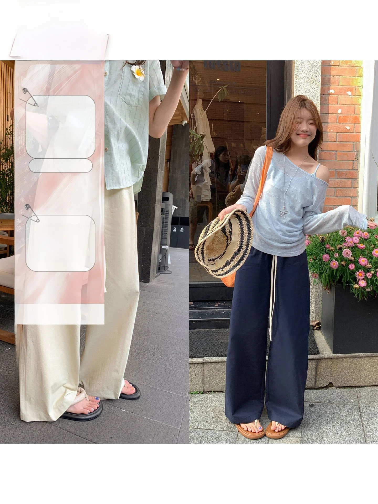 

Женские хлопковые повседневные брюки Sisilyon с эластичной резинкой на талии, летние свободные брюки с широкими штанинами, удобные дышащие брюки прямого кроя