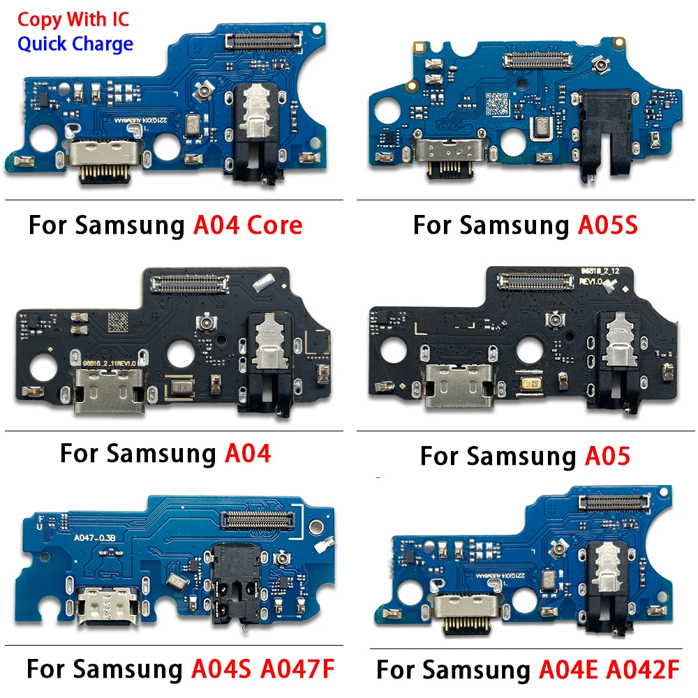 50Pcs，NEW USB Charger Charging Port Dock Connector Microphone Board Cable For Samsung  A04E A042F A04 Core A04S A047F A05 A05S