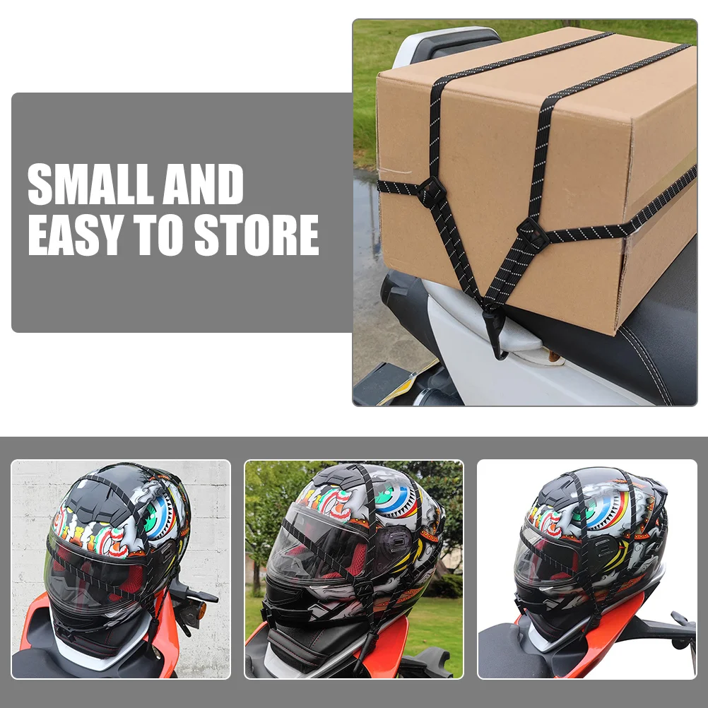 

4pcs Nylon With Nylon Adjustable Straps Hook Adjustable Luggage Strap For Bike Motorcycle Cargo Fixing Heavy Duty Binding Rope
