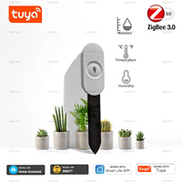 Zigbee Moisture Temperature Humidity Detector Tuya Smart Soil Tester Moisture Sensor Support Home Assistant Z2M Smart Life APP