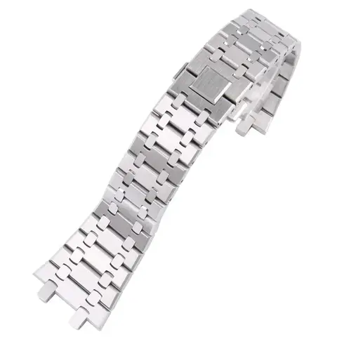 904 Massivt rostfritt stål klockarmband för AP 15400 15703 AP ROYAL OAK Audemars Piguet Royal Oak klockarmband 28mm 26mm herrarmband 10 best sales g shock ap-fodral - №7