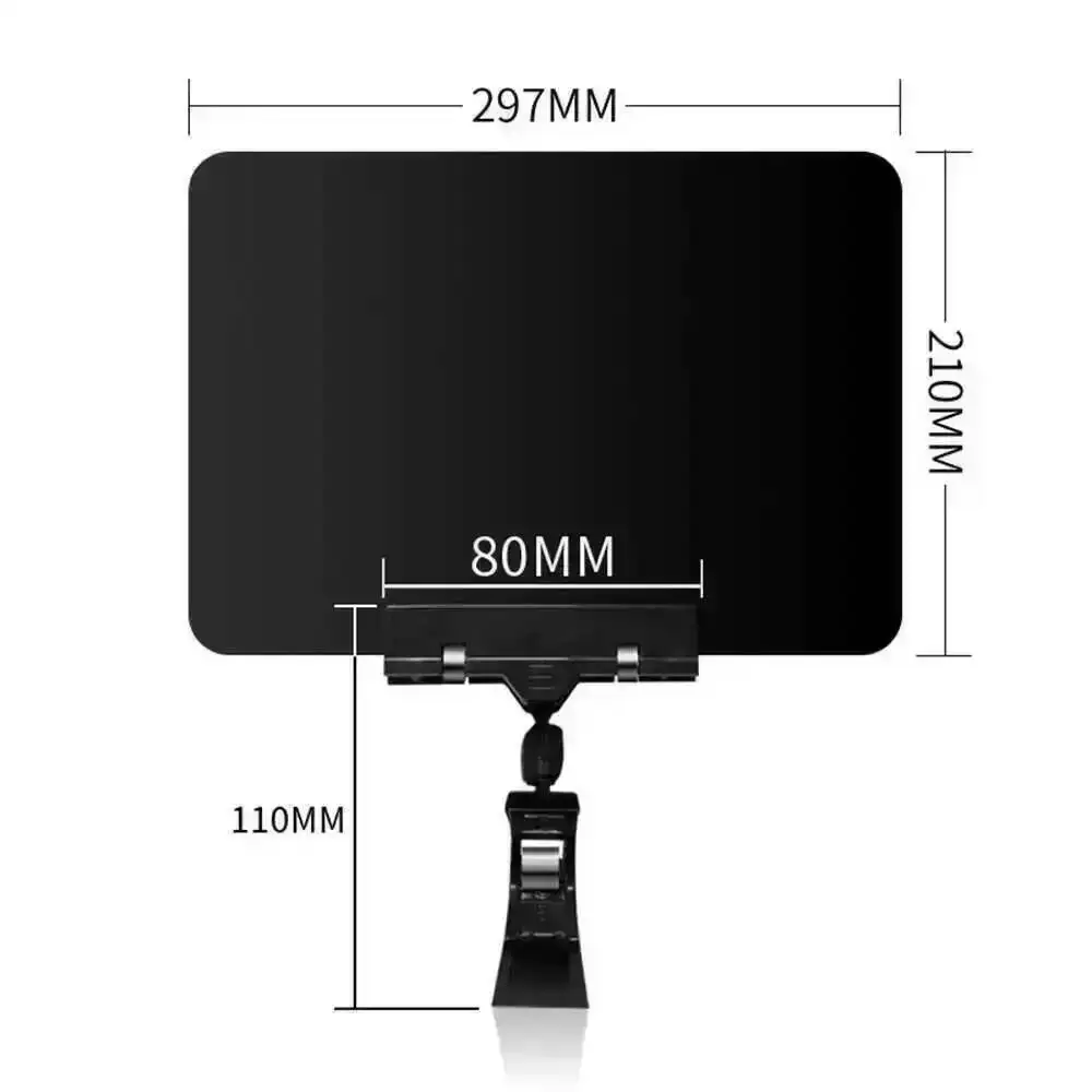 

5 шт. белых держателей для табличек формата А4 с ценниками из ПВХ-пластика и картона