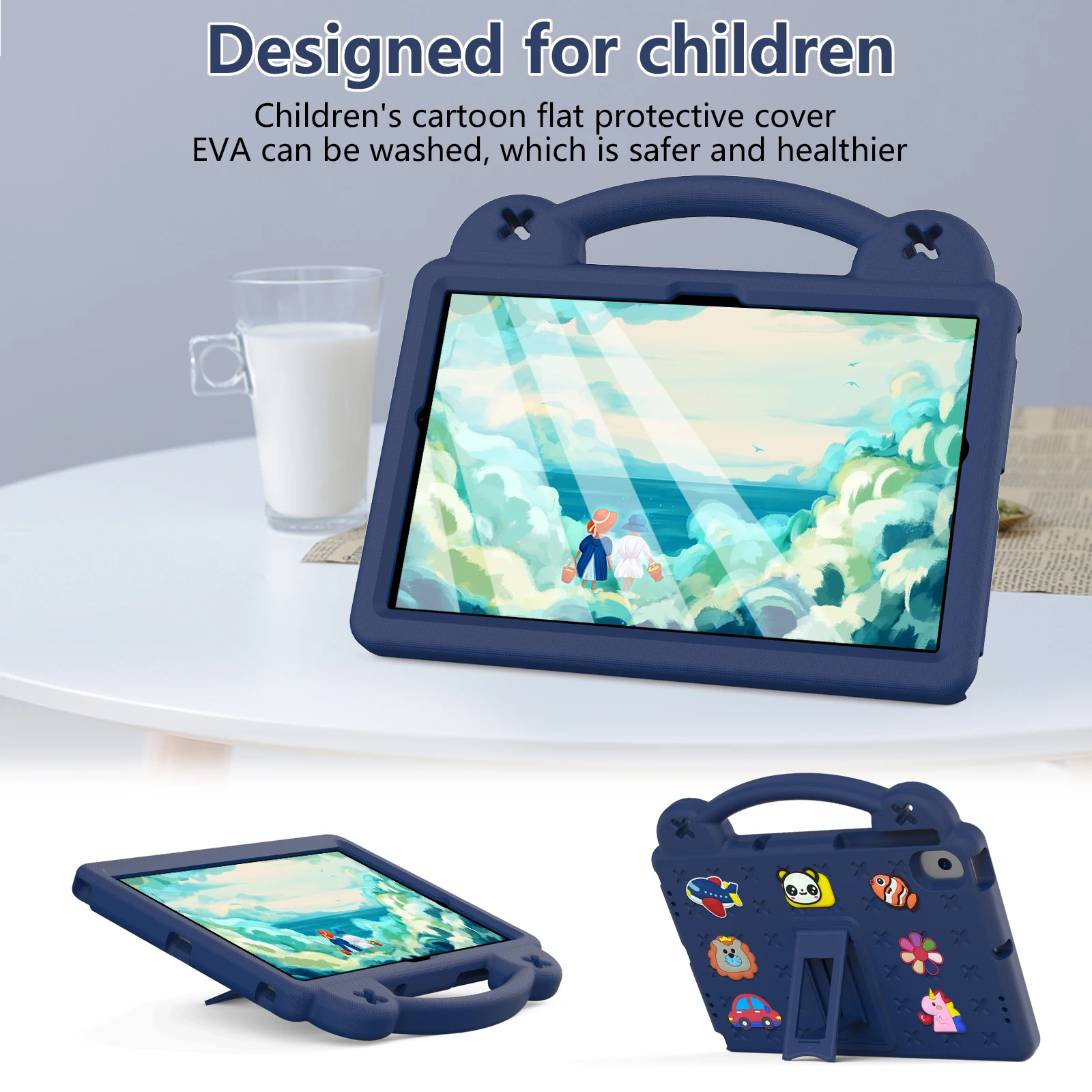 Kids EVA Case For Lenovo Tab M11 K10 Pro M10 Plus 3rd Gen P11 Plus TB-330FU 223FC 125FU 128 FU J606F J607F M8 4th Gen Bear Stand