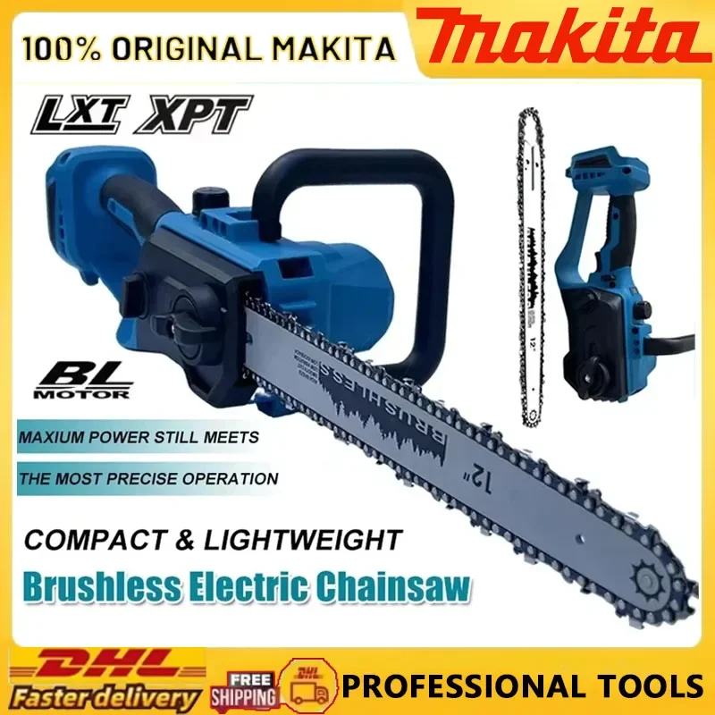 

Makita Brushless Chainsaw 12 Inch with Auto Oiler Cordless Electric Saw for Tree Cutting & Logging Wood Cutting