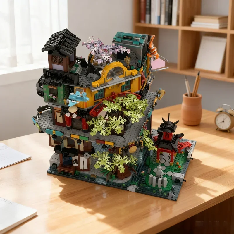 

5702pcs MOC Gardens The Side Ninjia Model Building Blocks Construction DIY Festival Gift Creative Toy Idea Education Brick