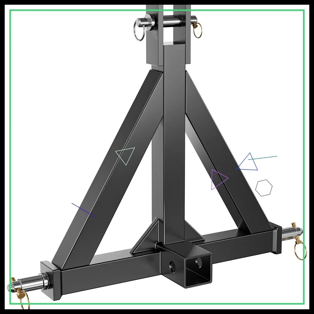 

Сверхмощный 2-дюймовый 3-точечный тракторный сцепь с адаптером для быстрого вытяжения, устойчивая к ржавчине черная отделка