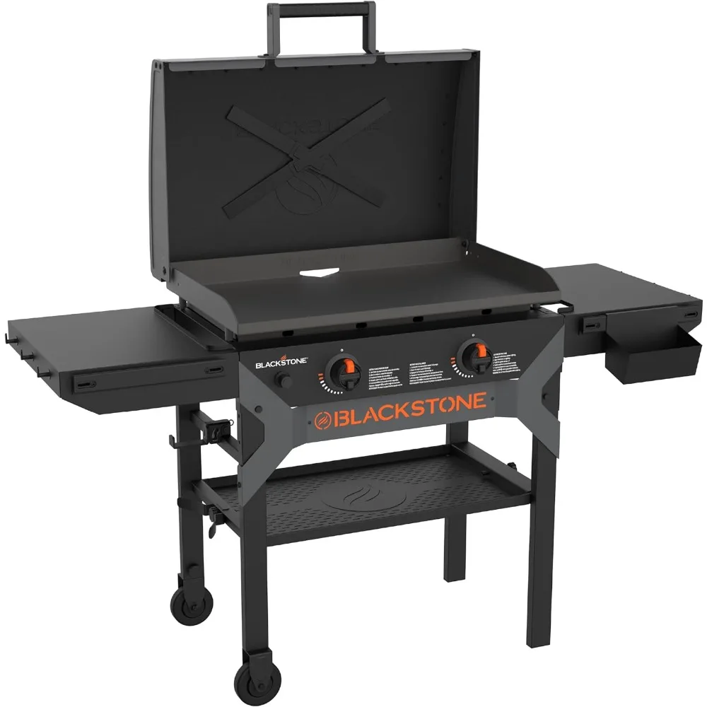 

Blackstone 2311 Iron-Forged 28-Inch Omnivore Griddle with X-Framed Hood, Powder-Coated Black Steel