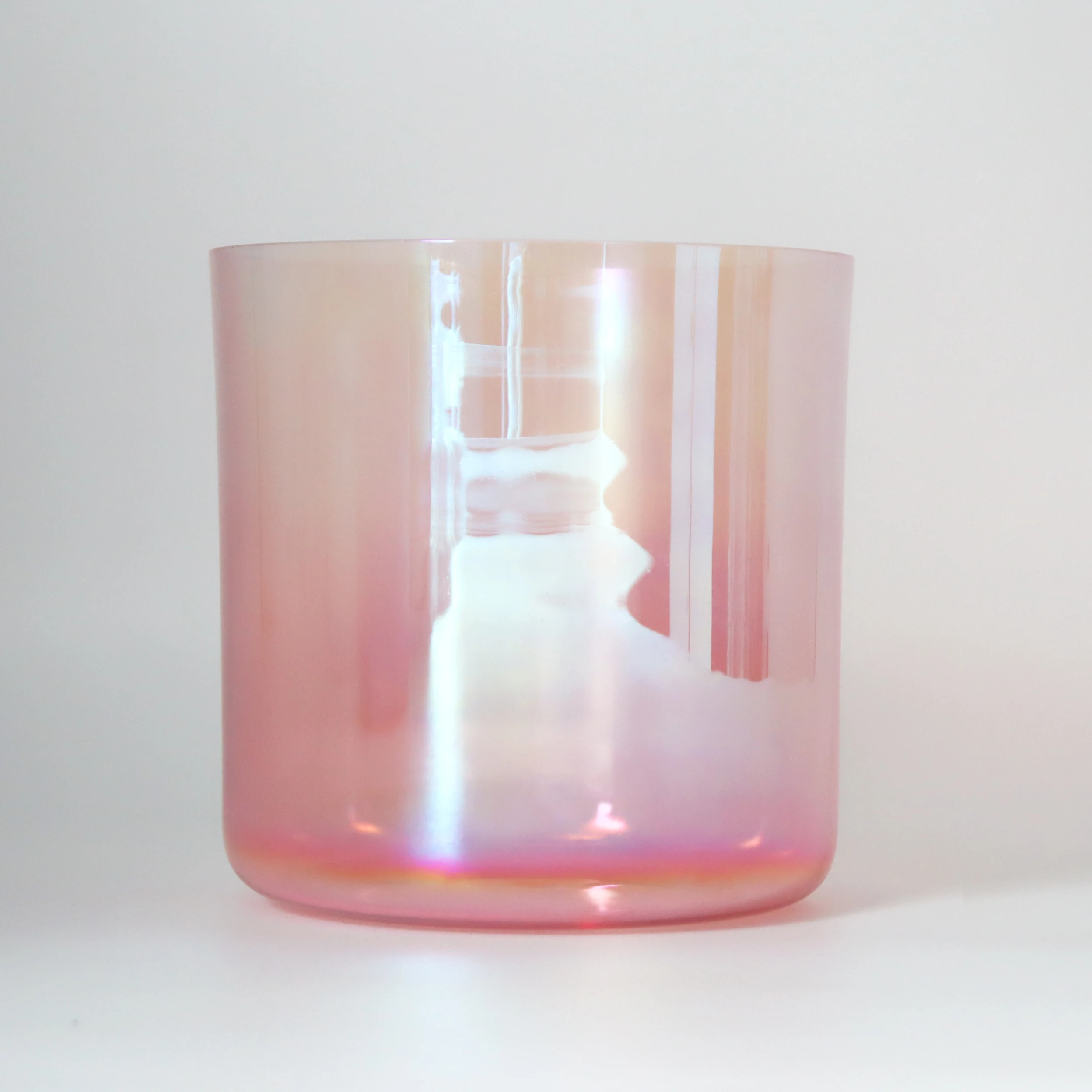 

ZHQH Arura Red Gradient Crystal Singing Bowl Sacred Sound Bowl Spiritual Alchemy Crystal Bowl With Free Accessories