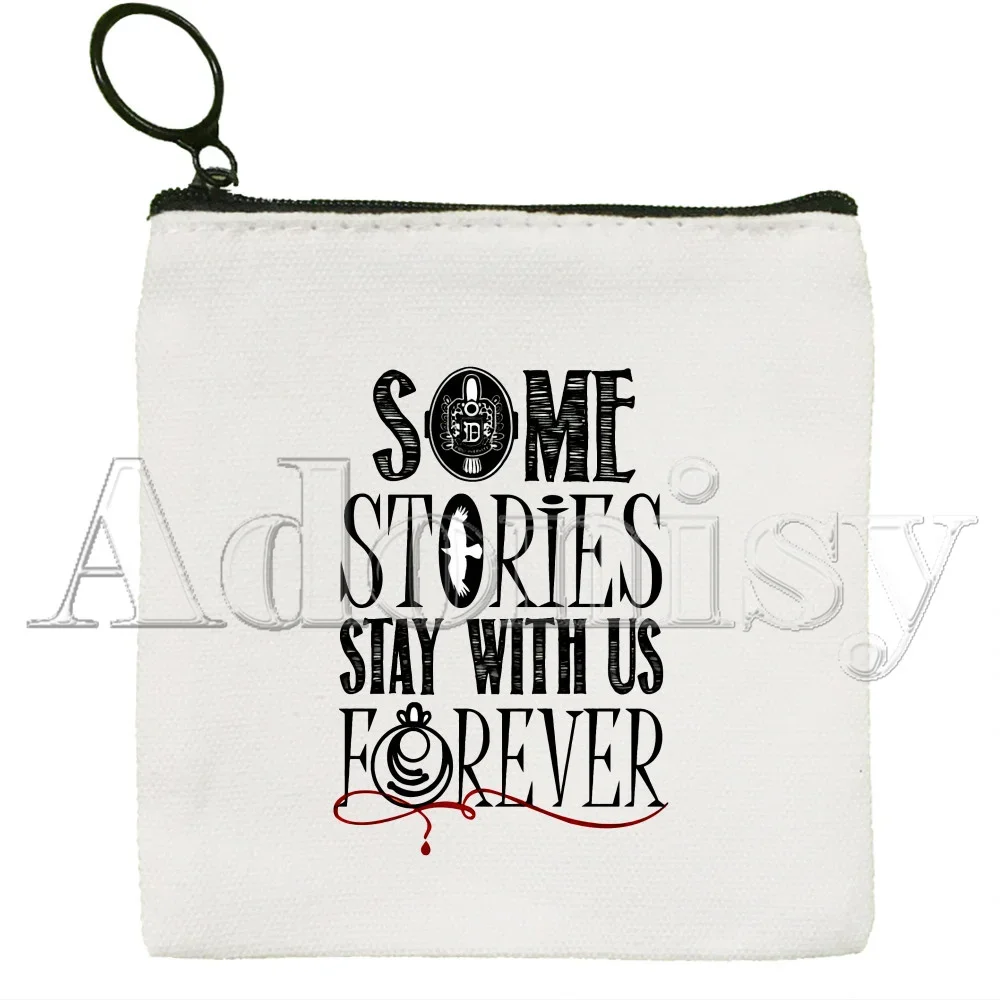 The Vampire Diaries Coin Purse Vintage Mini Wallet Change Pouch Household Portable Keys Card Storage Card Bag Zipper