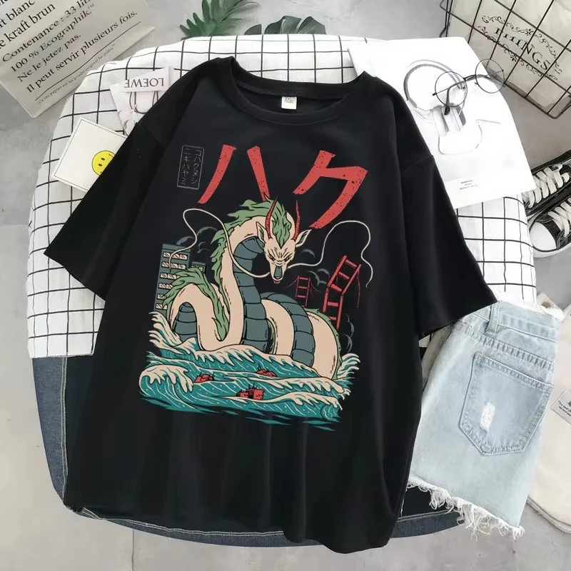 New Summer Totoro Fashion Street T-shirt for Boys and Girls Summer Cartoon Casual Round Neck Children/Adults Cotton T-shirt view 2