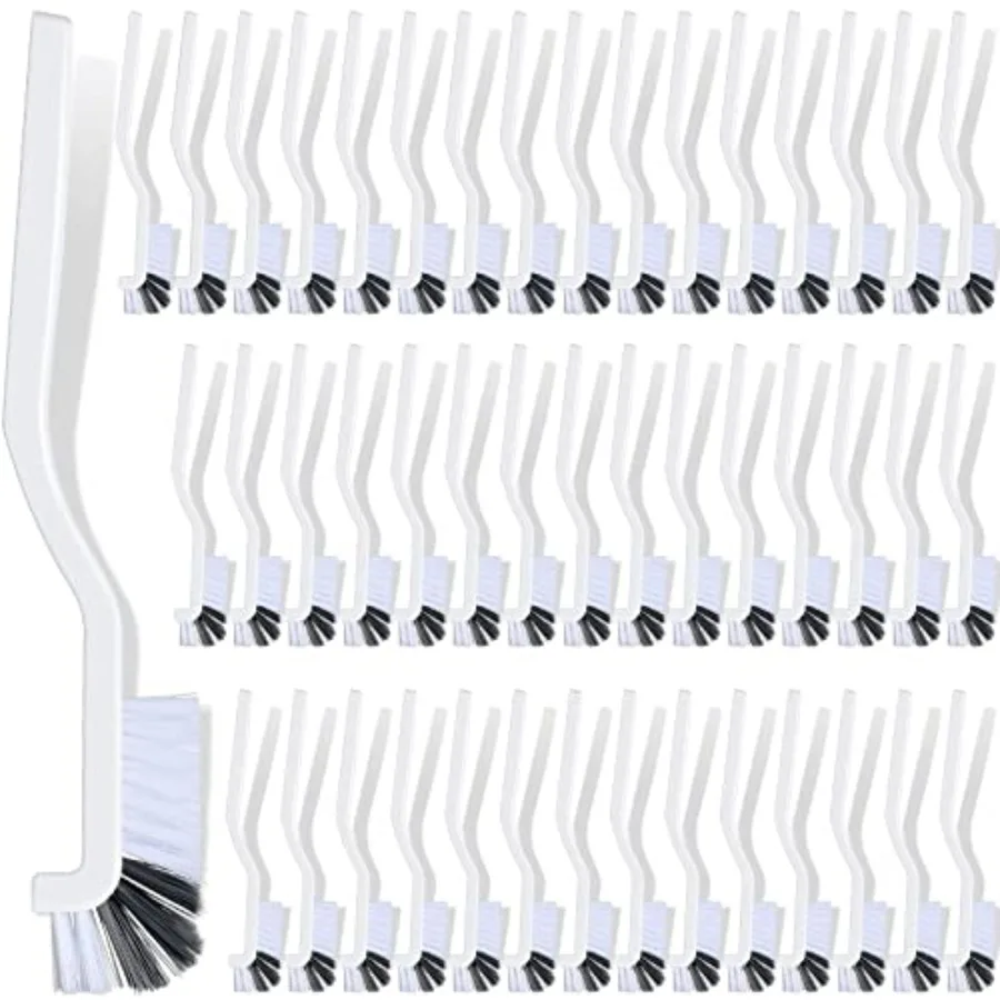 

48 Pcs Kitchen Scrub Brush Bulk Plastic Sink Bathroom Cleaning Edge Corner Brush for Household Bottle Dish Tile Lines Window Tr