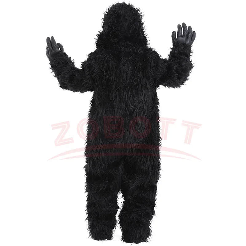 Black Orangutans Cosplay Mascot Costume Monkey Gorilla Ape Simian Monsters Halloween Christmas Festival Adult King Kong Outfit